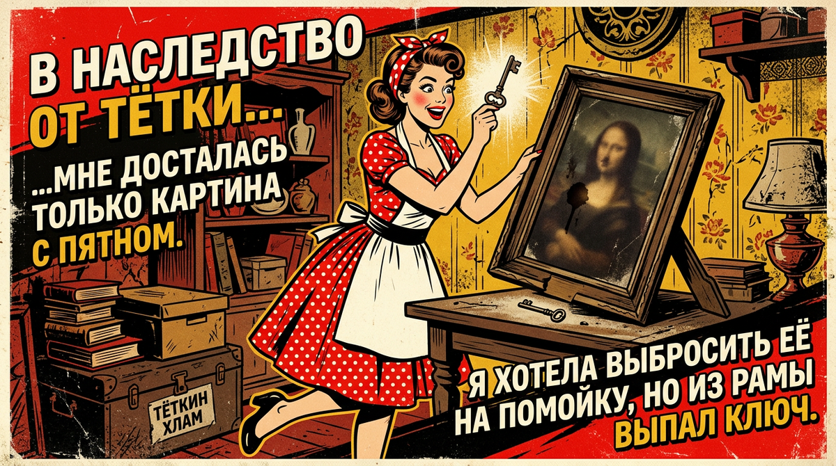 В наследство от тётки мне досталась только картина с пятном