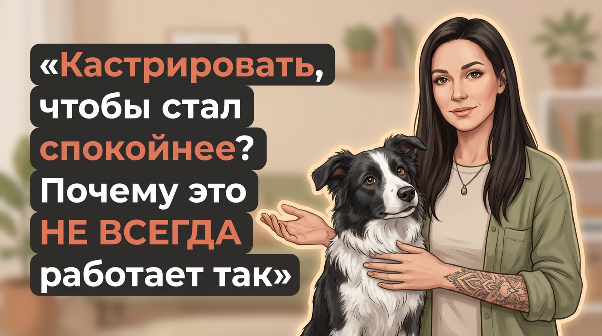    Анна объясняет, когда кастрация реально влияет на поведение собаки. Анна Марковская