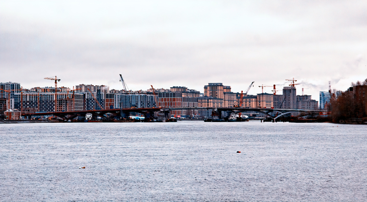 строящийся Большой Смоленский мост