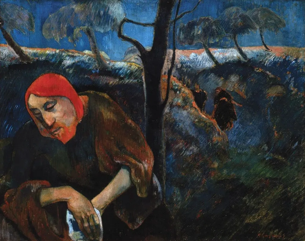 Поль Гоген. «Христос в Гефсиманском саду (автопортрет)», 1889 год, Музей Нортона Саймона, Пасадина, Лос-Анджелес © Public domain