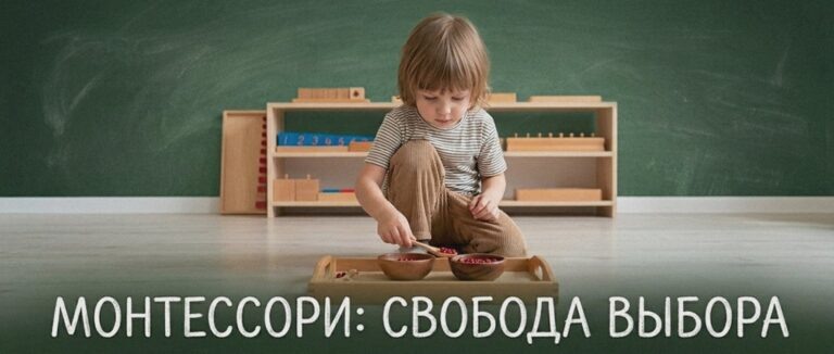    Иллюстрация к материалу: Методика Монтессори: основные принципы, польза и возможные сложности для ребёнка
