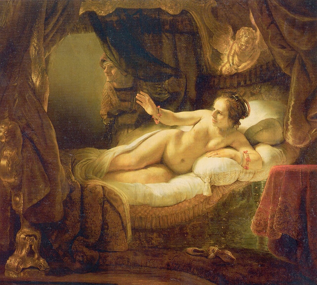 Рембрандт. "Даная". 1636—1647холст, масло. 165 × 160 см Государственный Эрмитаж, Санкт-Петербург