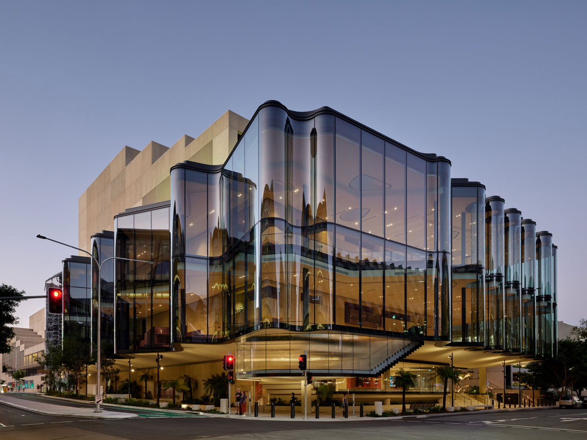 Project: Glasshouse Theatre | Arch: Snøhetta, Blight Rayner | Photo: Christopher F. Jones, David Kelly | Geo: Brisbane, Australia
