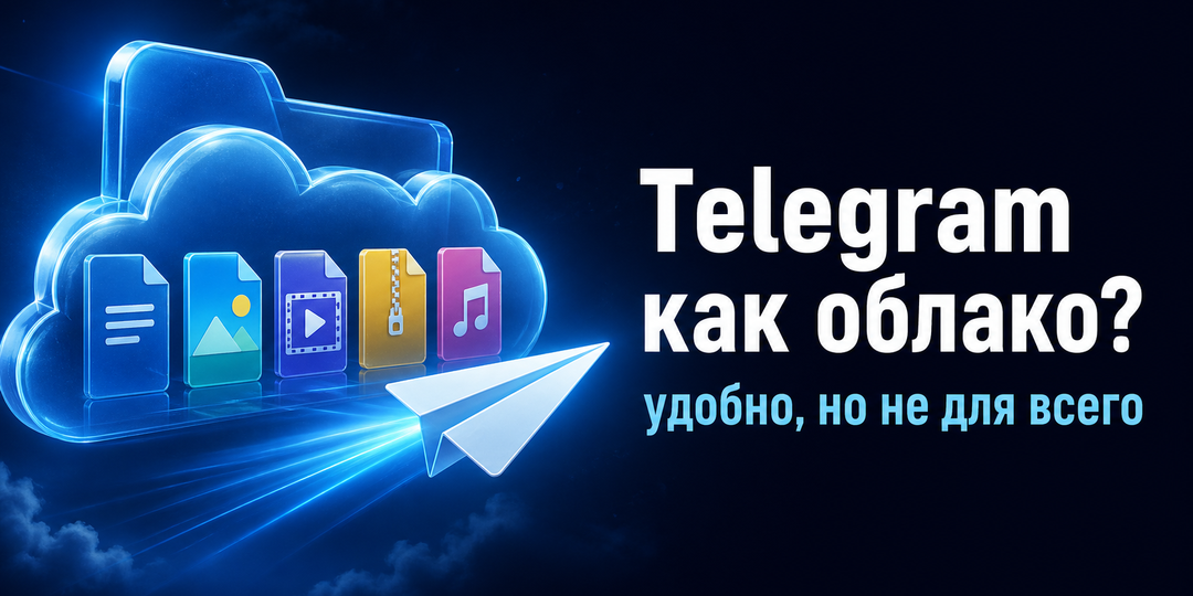 Telegram вместо облачного диска: полезная находка, но не без подвоха