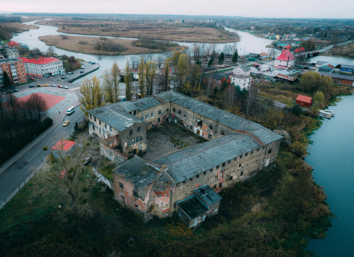 Замок Лабиау в городе Полесск Калининградской области.