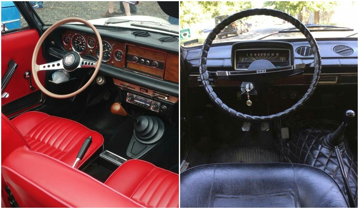 Салон Fiat 124 и Жигули "Копейка"