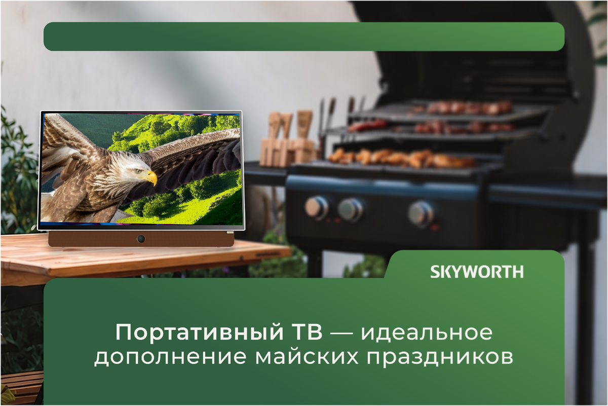 Портативный ТВ — идеальное дополнение майских праздников 