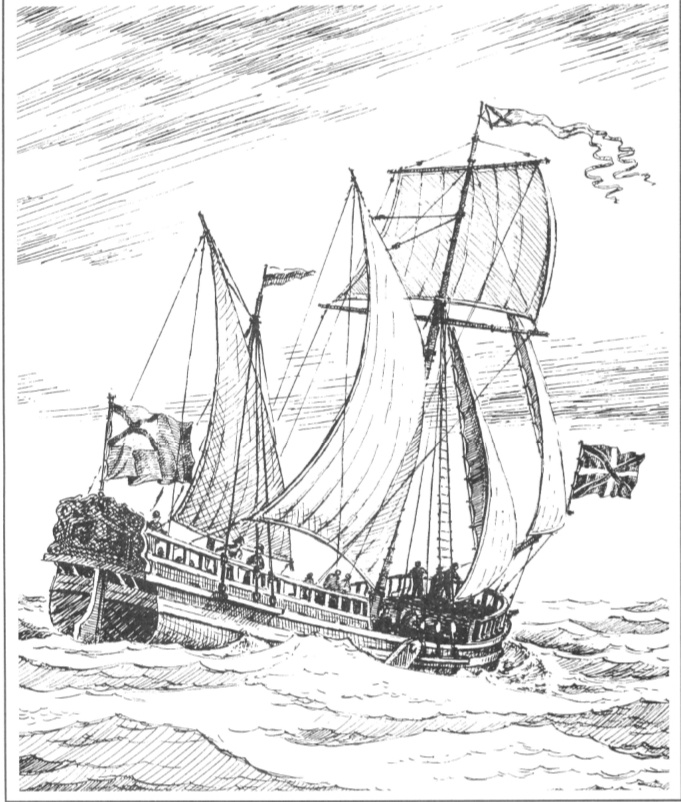 Буер Балтийского флота, построенный в 1703 году