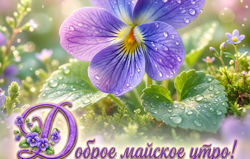 Новые картинки-пожелания с добрым майским утром