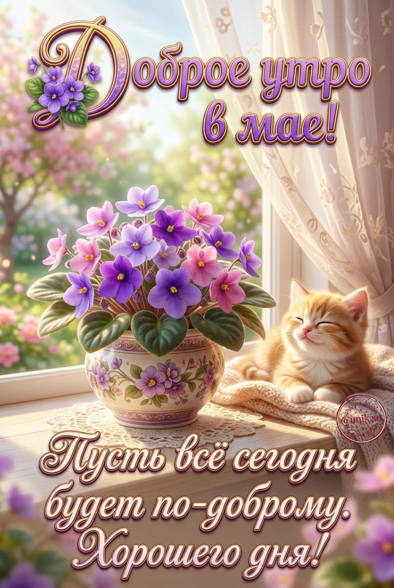 милое доброе майское утро картинки 