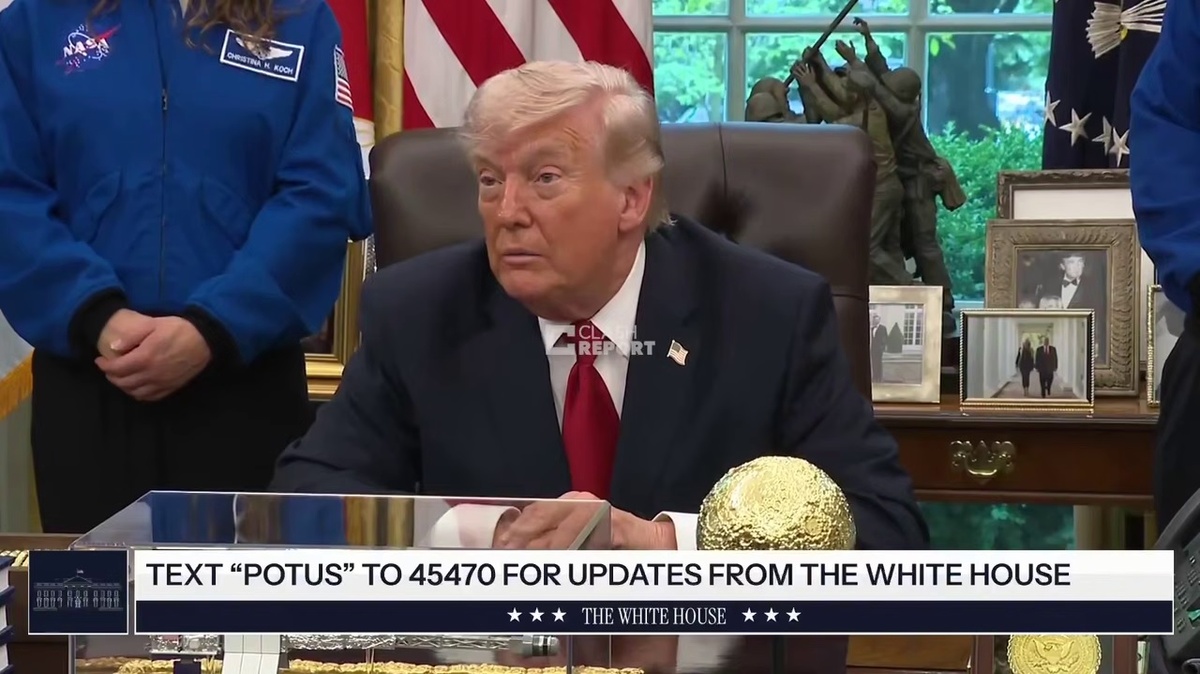    Кадры пресс-конференции Трампа