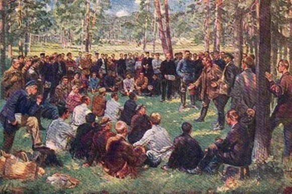 Репин «Первая маёвка в России в 1891 году Фото из открытого доступа
