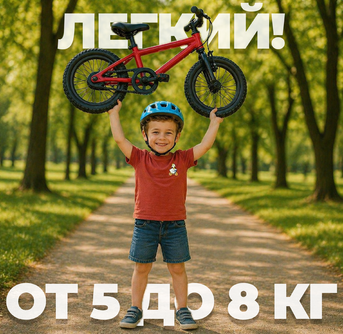 Какой вес должен быть у детского велосипеда?