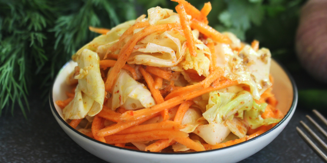 Салат из капусты с морковью по-корейски
