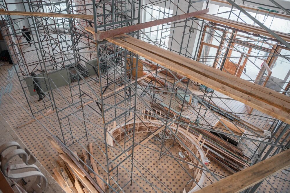    Ремонт в томском центре современной культуры, © предоставлено Ольгой Кононенко