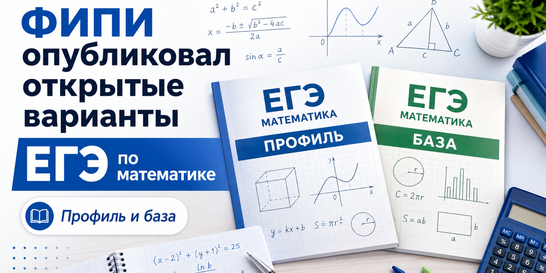 ФИПИ опубликовал открытые варианты ЕГЭ по математике