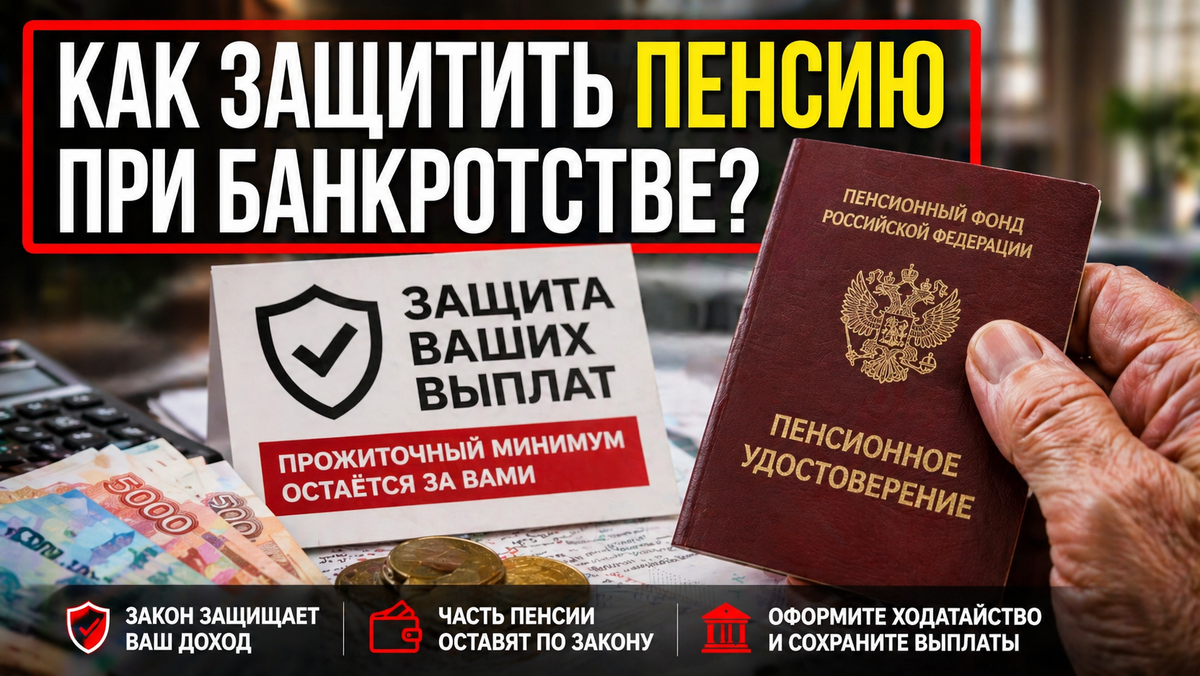 Как защитить пенсию при банкротстве?