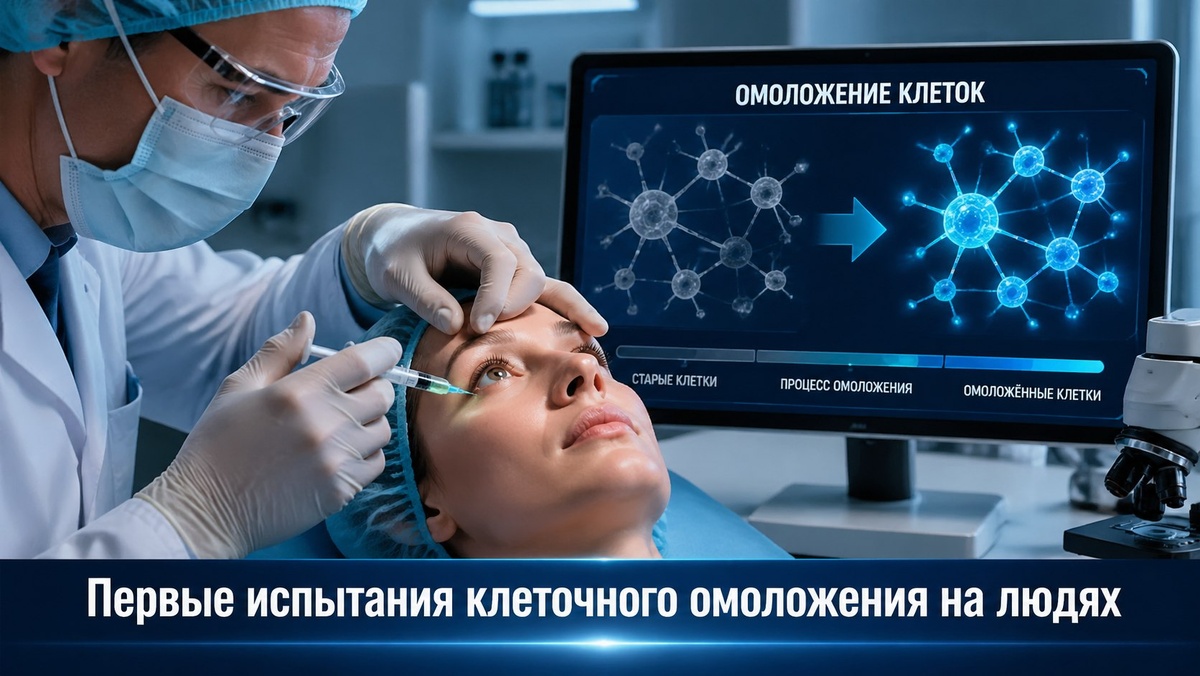 Первые испытания клеточного омоложения на людях