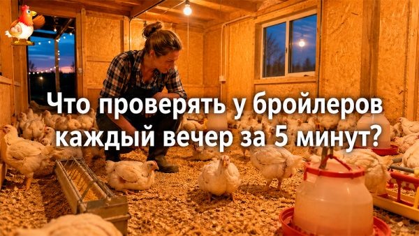 Четвёртая таблица – что проверять у бройлеров каждый вечер за 5 минут 🐔😂🐔