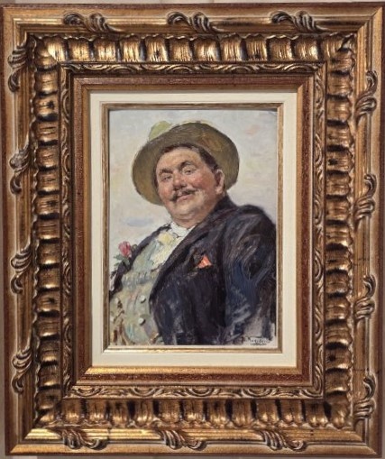 Владимир Маковский. Неунывающий гражданин. 1917 дерево, масло