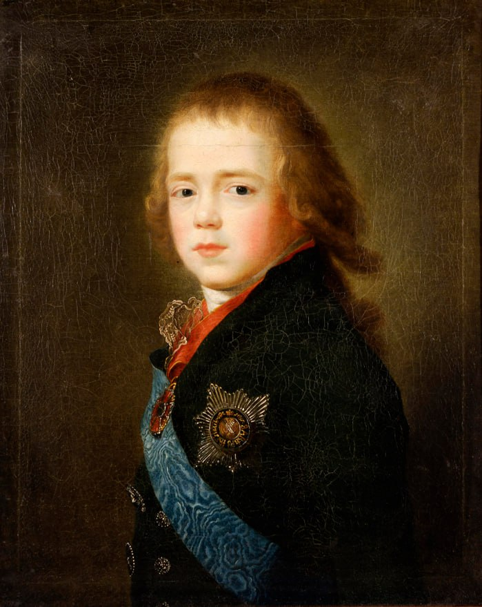 Портрет великого князя Константина Павловича (1779 — 1831) в детстве. Неизвестный художник. 1790-е гг.
