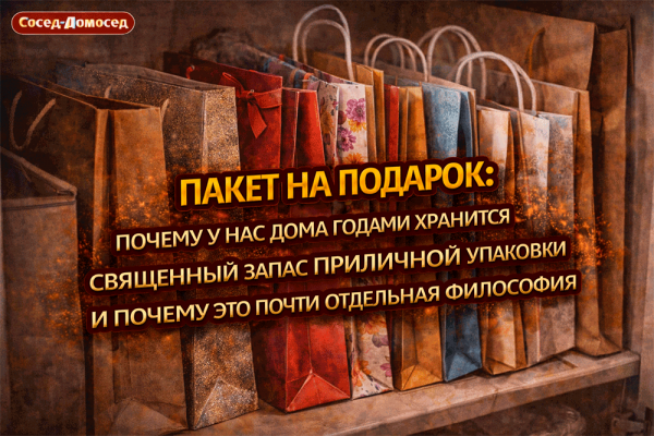Пакет на подарок – почему у нас дома годами хранится священный запас “приличной упаковки” и почему это почти отдельная философия 😄