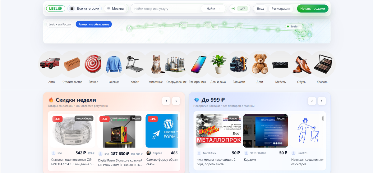 Leelo.ru - доска объявлений