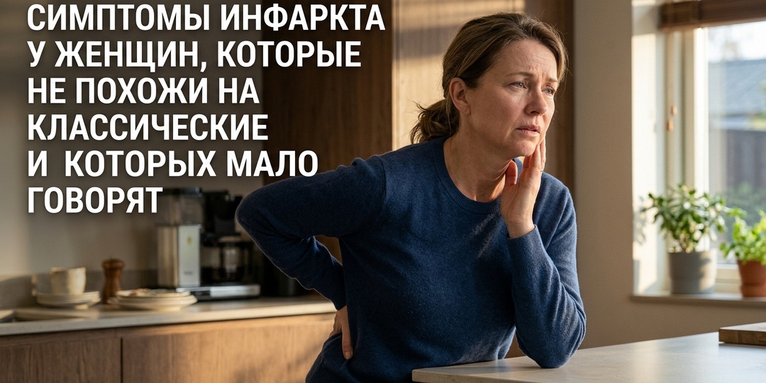 Симптомы инфаркта у женщин, которые не похожи на классические - и о которых мало говорят