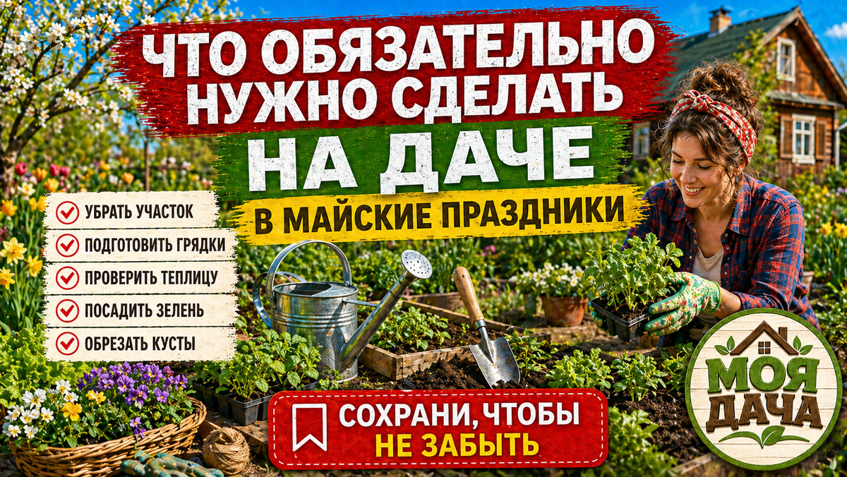 Что обязательно нужно сделать на даче в майские праздники: