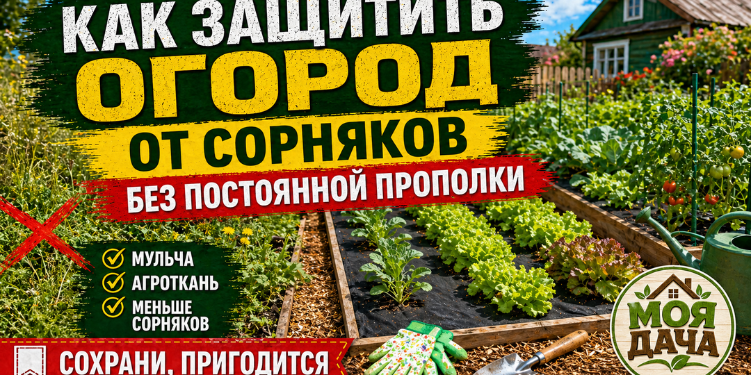 Как защитить огород от сорняков без постоянной прополки