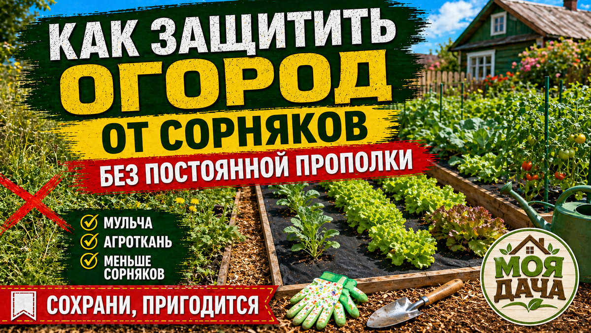 Как защитить огород от сорняков без постоянной прополки