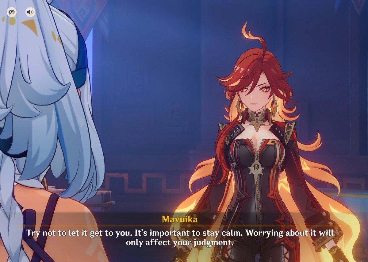 Ещё один пример употребления этой фразы из игры Genshin Impact