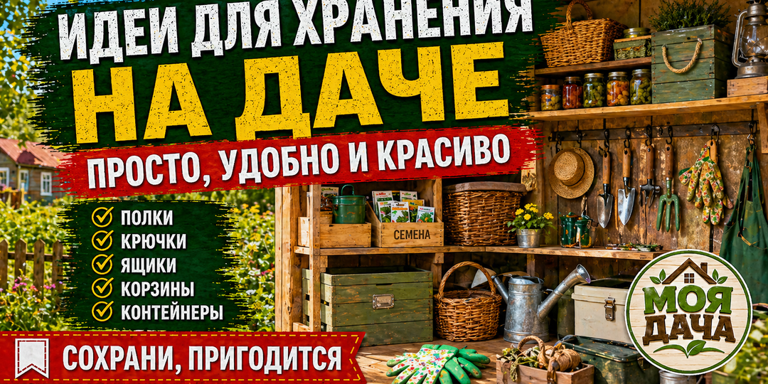 Идеи для хранения на даче: куда убрать инструменты, банки, шланги и мелочи