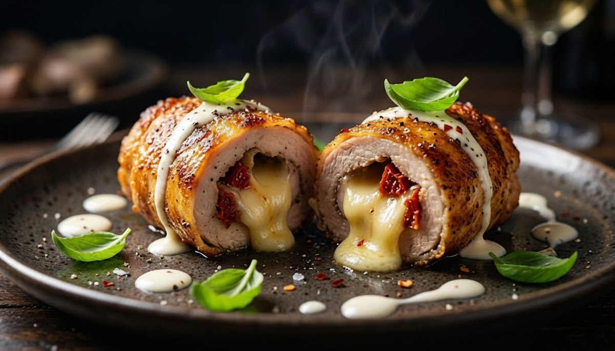 КУРИНЫЕ РУЛЕТИКИ С НАЧИНКОЙ