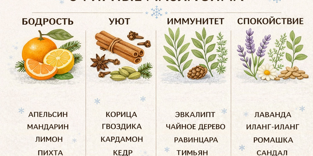 Эфирные масла зимы