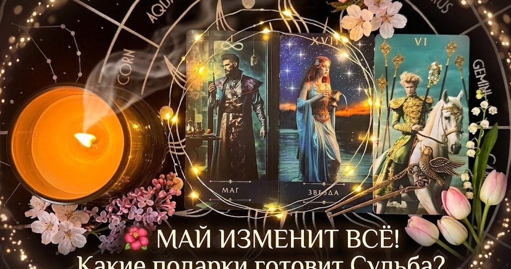 МАЙ 🌺 Что готовит Вам будущее⁉️ ПЕРЕМЕНЫ И ПОДАРКИ СУДЬБЫ 🍀 Таро расклад