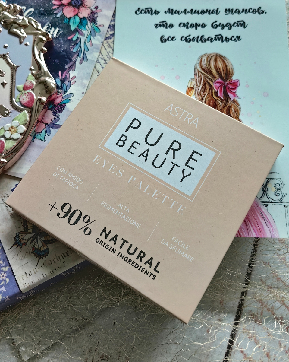 Палетка теней от бренда "Astra" 