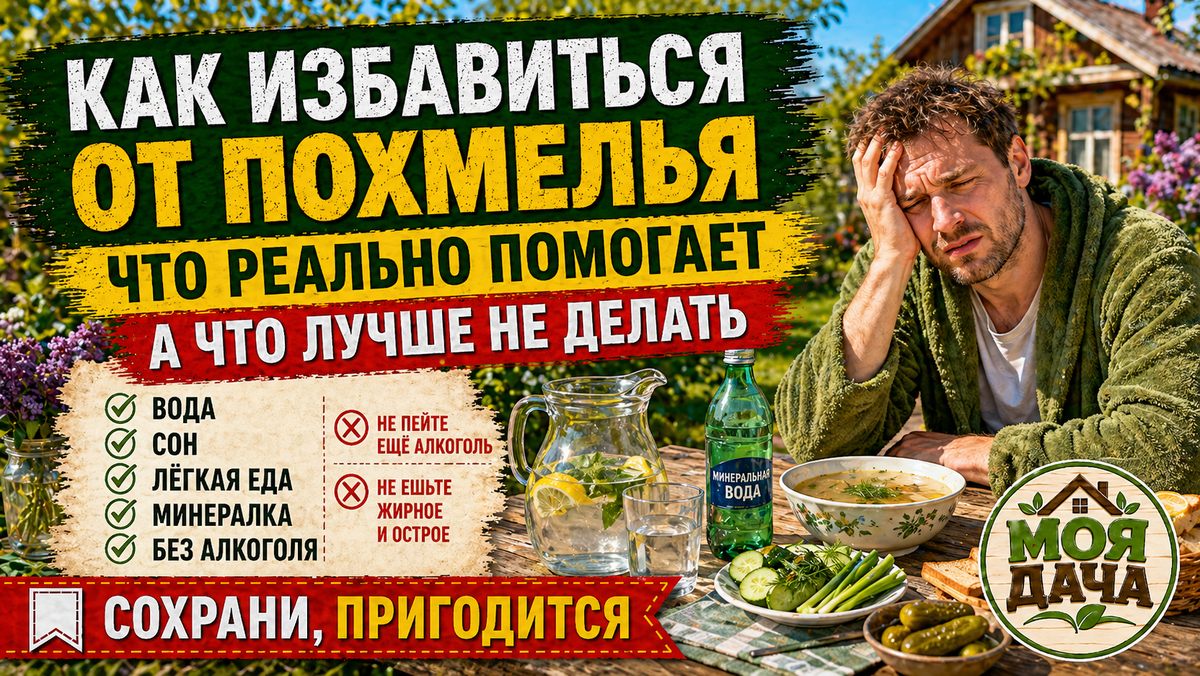 Как избавиться от похмелья: что реально помогает, а что лучше не делать