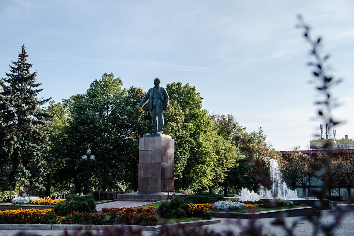 Памятник В.И. Ленину в Мытищах. Взято на Медиастоке