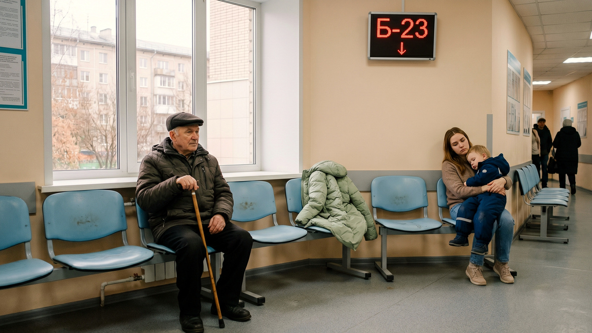 Б-23. Ждать сорок минут. В коридоре — двое. Я третья.