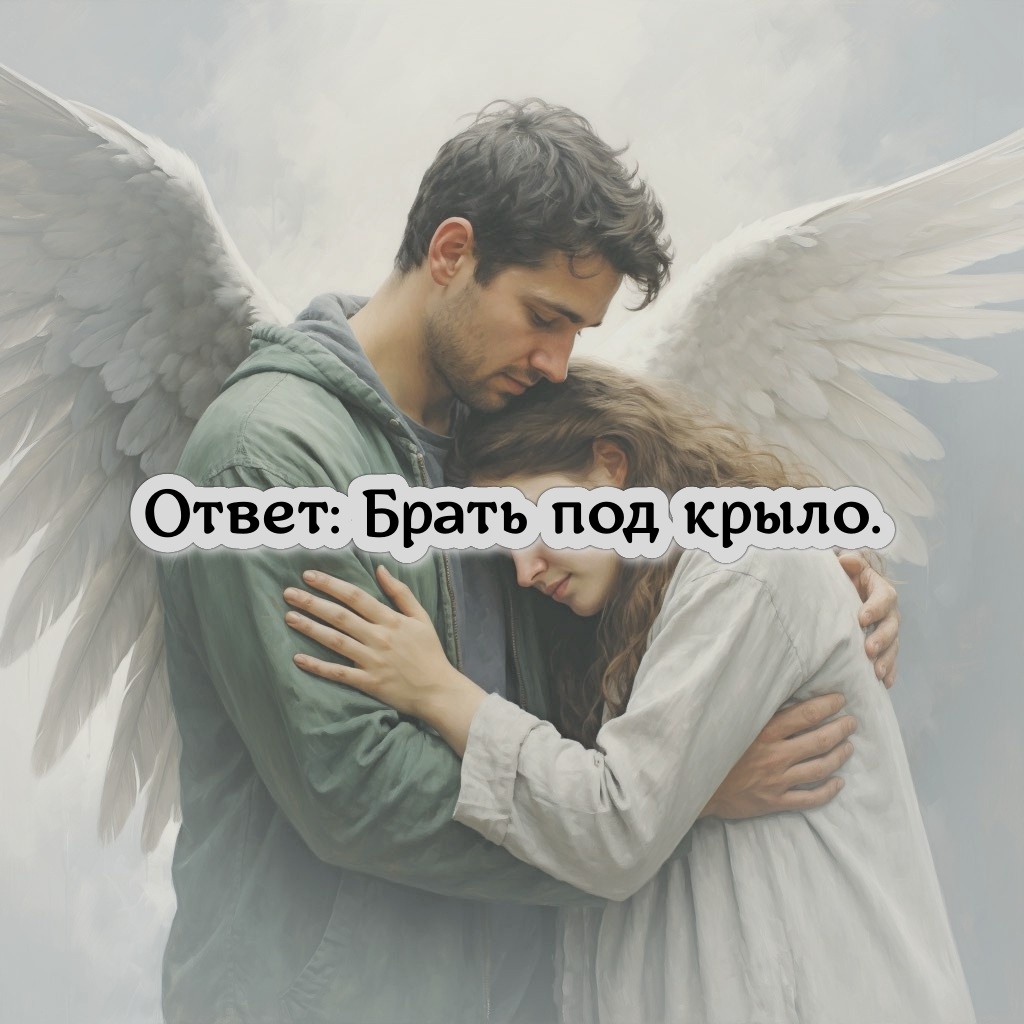 Брать под крыло.