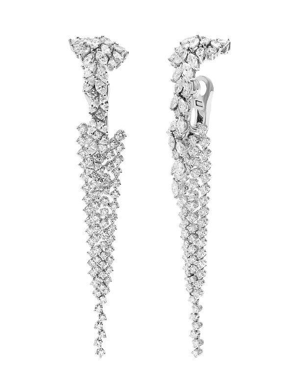Серьги Yeprem из белого золота с бриллиантами