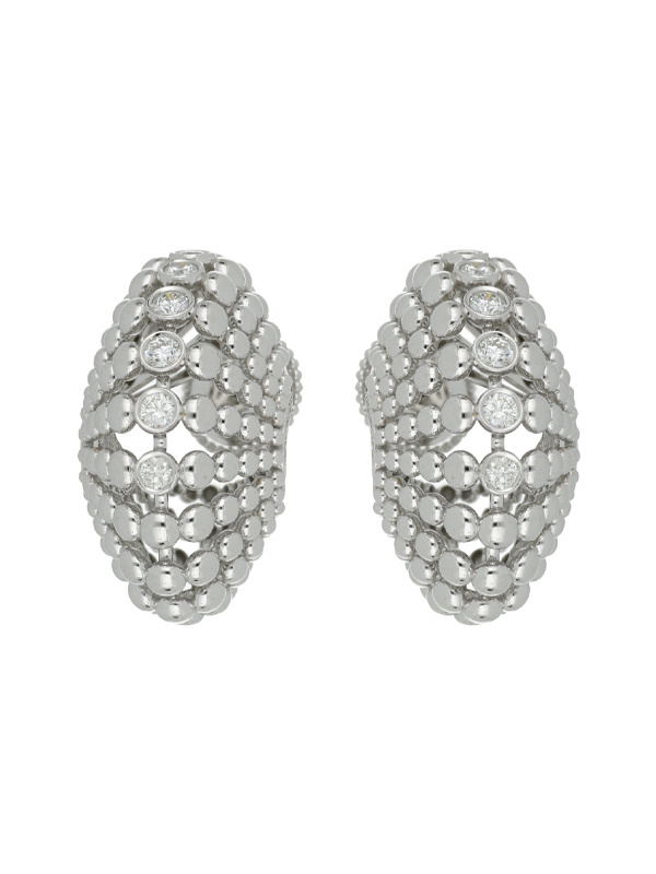 Серьги FerriFirenze Bubbles из белого золота