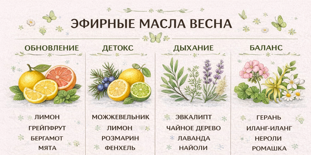 Эфирные масла весна