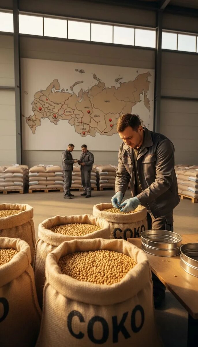 Компания СОКО продолжает продажу семян собственной селекции для посевной кампании 2026 года. Наши районированные сорта, прошедшие государственные испытания, адаптированы к условиям различных регионов России. Обеспечиваем оперативную доставку с региональных складов. Почему именно СОКО? Рассмотрим ключевые аспекты.

1. Преимущества семян СОКО
Семена СОКО — результат собственной селекции с фокусом на адаптивность, устойчивость к болезням и погодным стрессам. Каждая партия проходит строгий контроль: обработка биопрепаратами, калибровка, сертификация по ГОСТ. Это гарантирует высокую энергию прорастания и равномерные всходы в реальных полевых условиях.

2. География складов СОКО
Для минимизации логистических рисков и обеспечения свежести семян СОКО разместила запасы в ключевых агрозонах:
Южный, Приволжский, Центральный, Уральский федеральные округа, Сибирь и Дальний Восток. Такое распределение позволяет сократить время доставки до 2-3 дней и сохранить товарные качества.

3. Процесс заказа и поставки
Консультация: агроном СОКО подберет сорт под ваши почвы, севооборот и цели (пищевая, кормовая соя).
Формирование партии: индивидуальный расчет нормы высева, обработка под технологию хозяйства.
Логистика: автотранспортом с температурным контролем или ж/д для крупных объемов.
Сопровождение: рекомендации по посеву и мониторинг первых всходов.

4. Почему СОКО — надежный выбор
25 лет селекции, 100% отечественное производство без ГМО, проверка в Госреестре. Партнерские хозяйства подтверждают стабильность результатов в разных условиях.

Посевная в разгаре — обеспечьте себя качественными семенами. СОКО готова к поставкам по всей России.

#СОКОсемена#СеменаСои2026#ПосевнаяРФ#СкладыСОКО#СояСелекция

✍️ Для связи и консультаций:
Телефон: +7(861)275-79-00
ТГ: https://t.me/coko_ru
МАХ: https://max.ru/id2309011820_biz
ВК: https://vk.ru/coko_ru
ОК: https://ok.ru/group/70000047267150