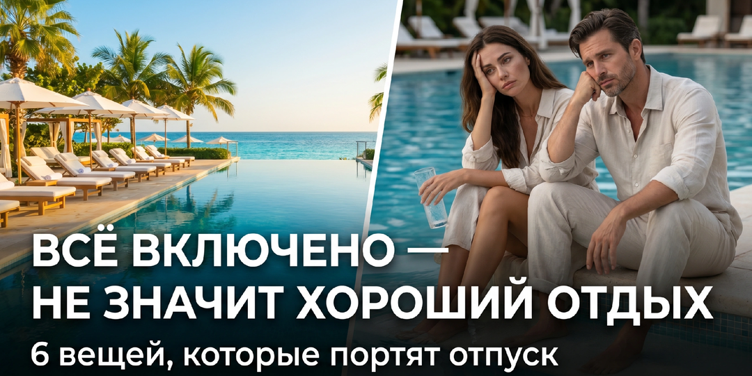 Почему “всё включено” не гарантирует хороший отдых: 6 вещей, которые портят отпуск даже в дорогом отеле