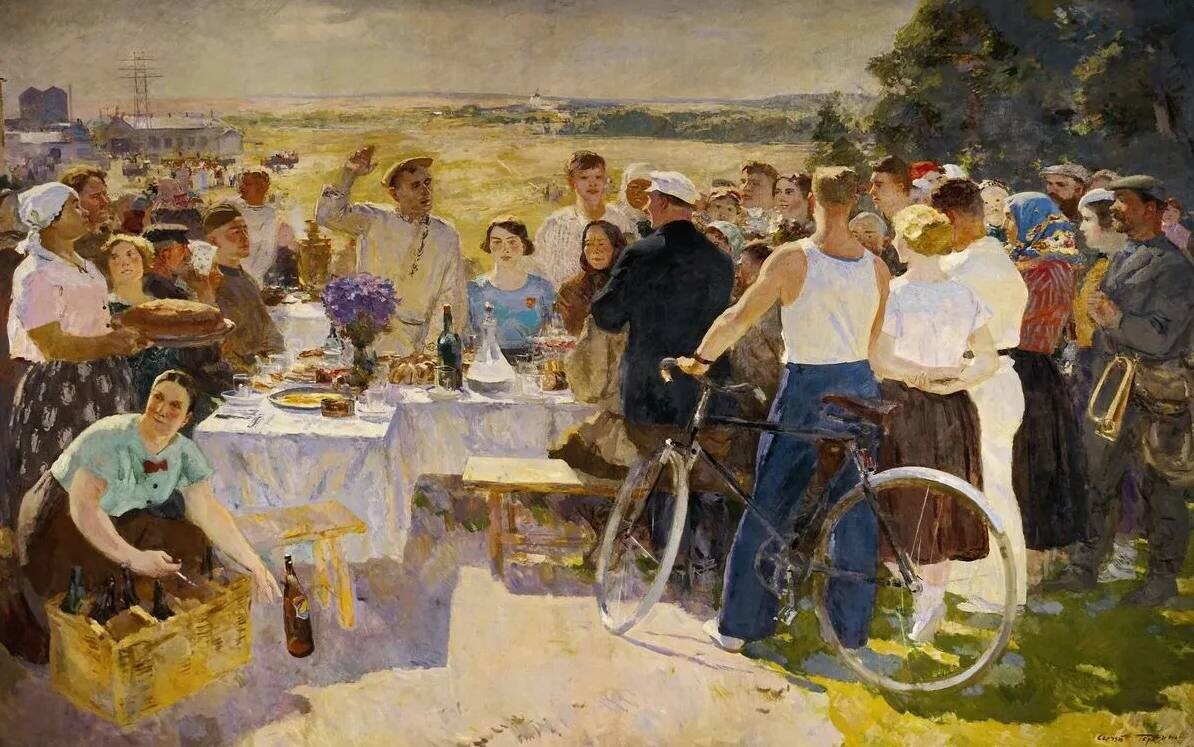 Сергей Герасимов. Колхозный праздник. 1937 г.