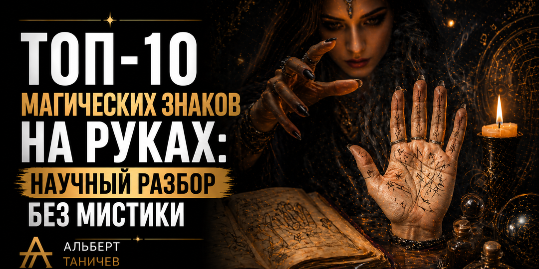Топ 10 магических знаков на руках. Научный разбор