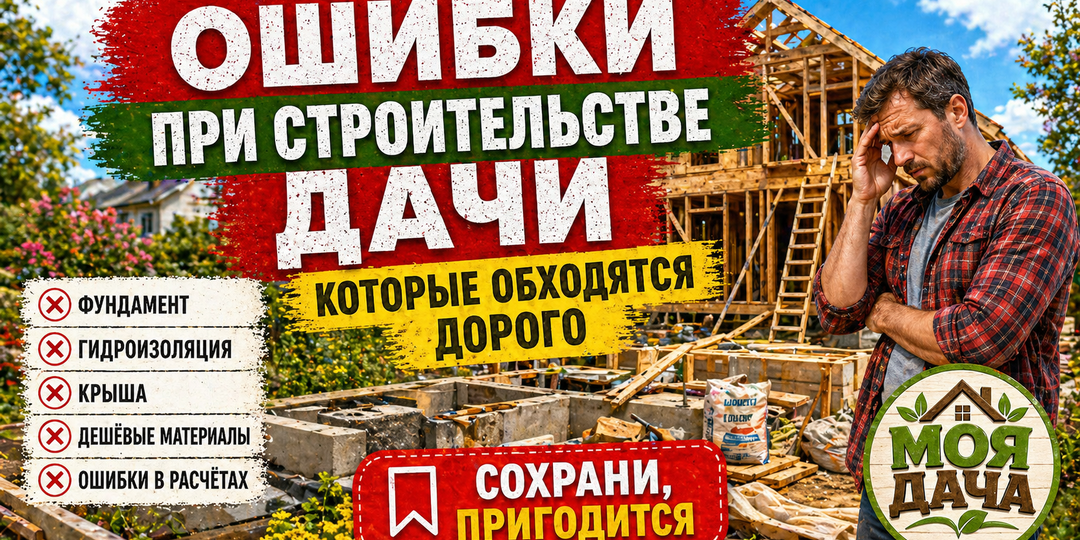 Ошибки при строительстве дачи, которые обходятся дорого