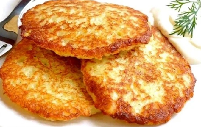 Картофельные оладьи.